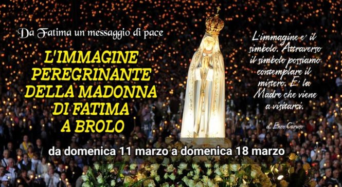 BROLO – SETTIMANA DELLA MADONNA DI FATIMA. IL PROGRAMMA.