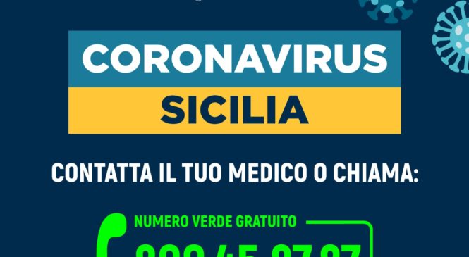 Coronavirus – trentamila telefonate in Sicilia a numero verde Regione