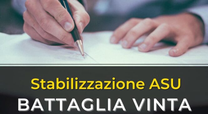 LACCOTO – STABILIZZAZIONE ASU : BATTAGLIA VINTA